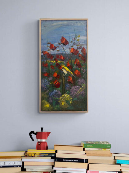 Bahçede Umut Yağlı Boya Tablosu