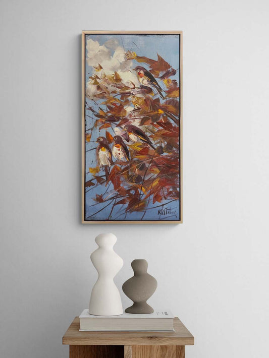 Gölgedeki Kanatlar Yağlı Boya Tablosu