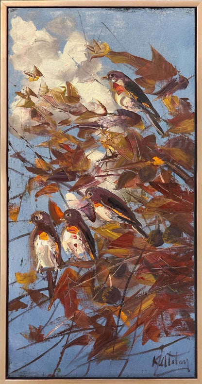 Gölgedeki Kanatlar Yağlı Boya Tablosu