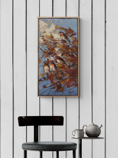 Gölgedeki Kanatlar Yağlı Boya Tablosu