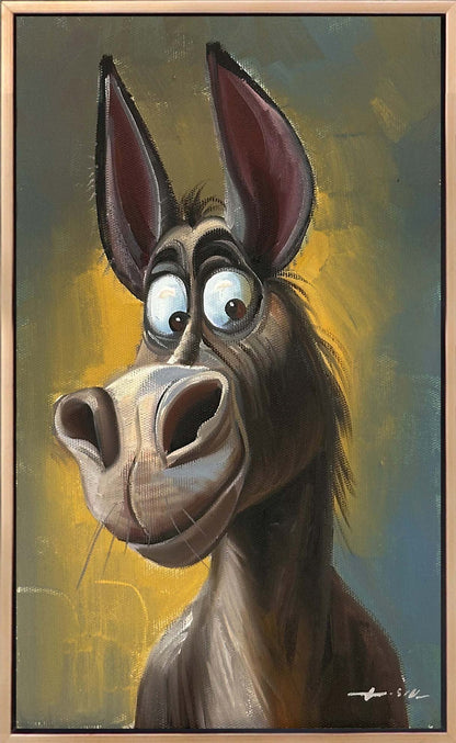 Arkadaşım Eşek Yağlı Boya Tablosu