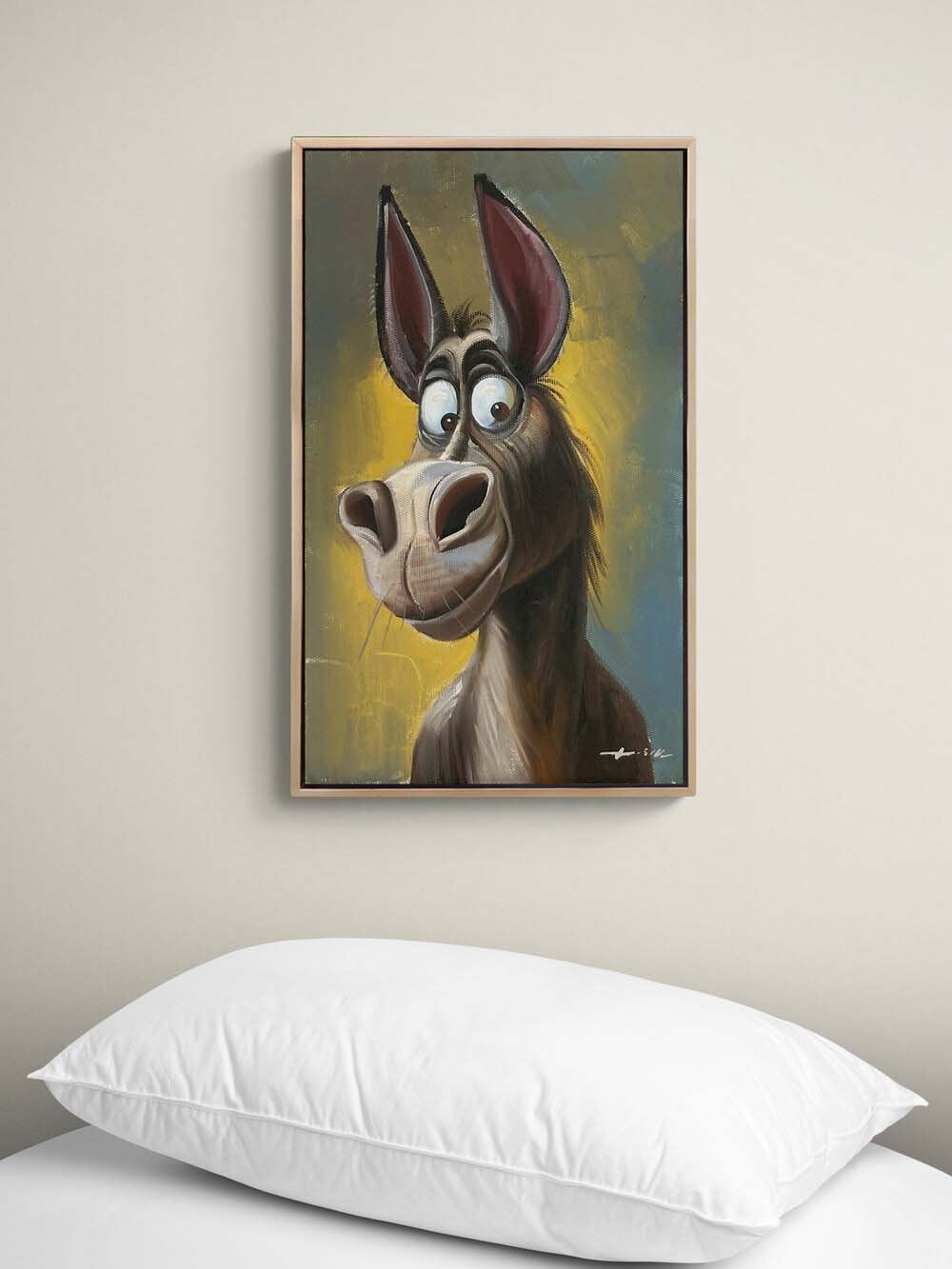 Arkadaşım Eşek Yağlı Boya Tablosu