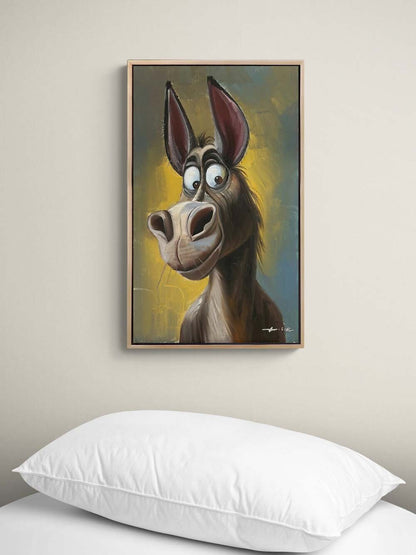 Arkadaşım Eşek Yağlı Boya Tablosu