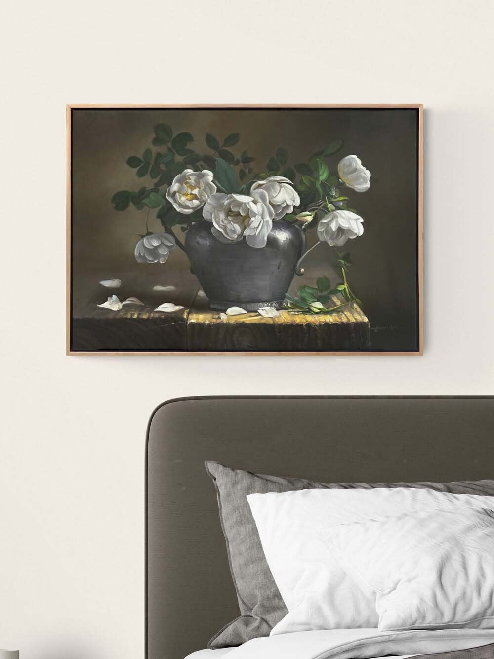 Manolya Zamanı Yağlı Boya Tablosu