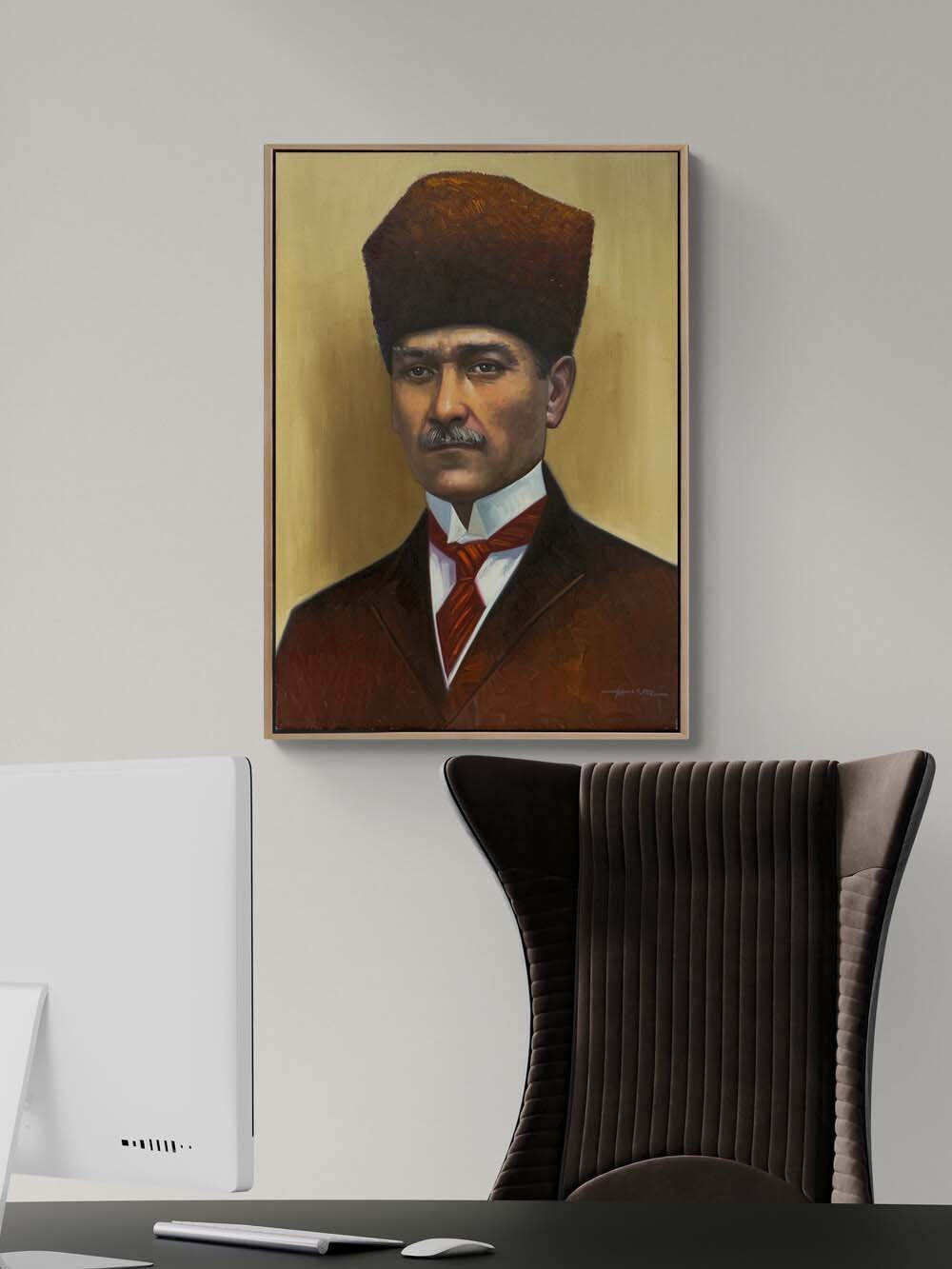 Önderin İzleri Yağlı Boya Tablosu