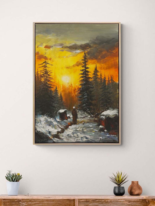 Kar Altında Çamlar Yağlı Boya Tablosu