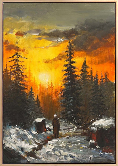 Kar Altında Çamlar Yağlı Boya Tablosu