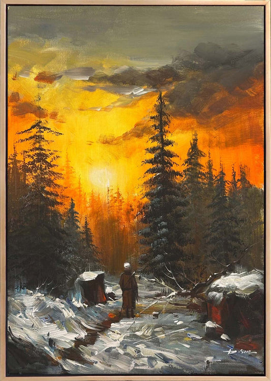 Kar Altında Çamlar Yağlı Boya Tablosu