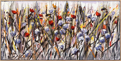 Güneş Altında Çiçekler Yağlı Boya Tablosu