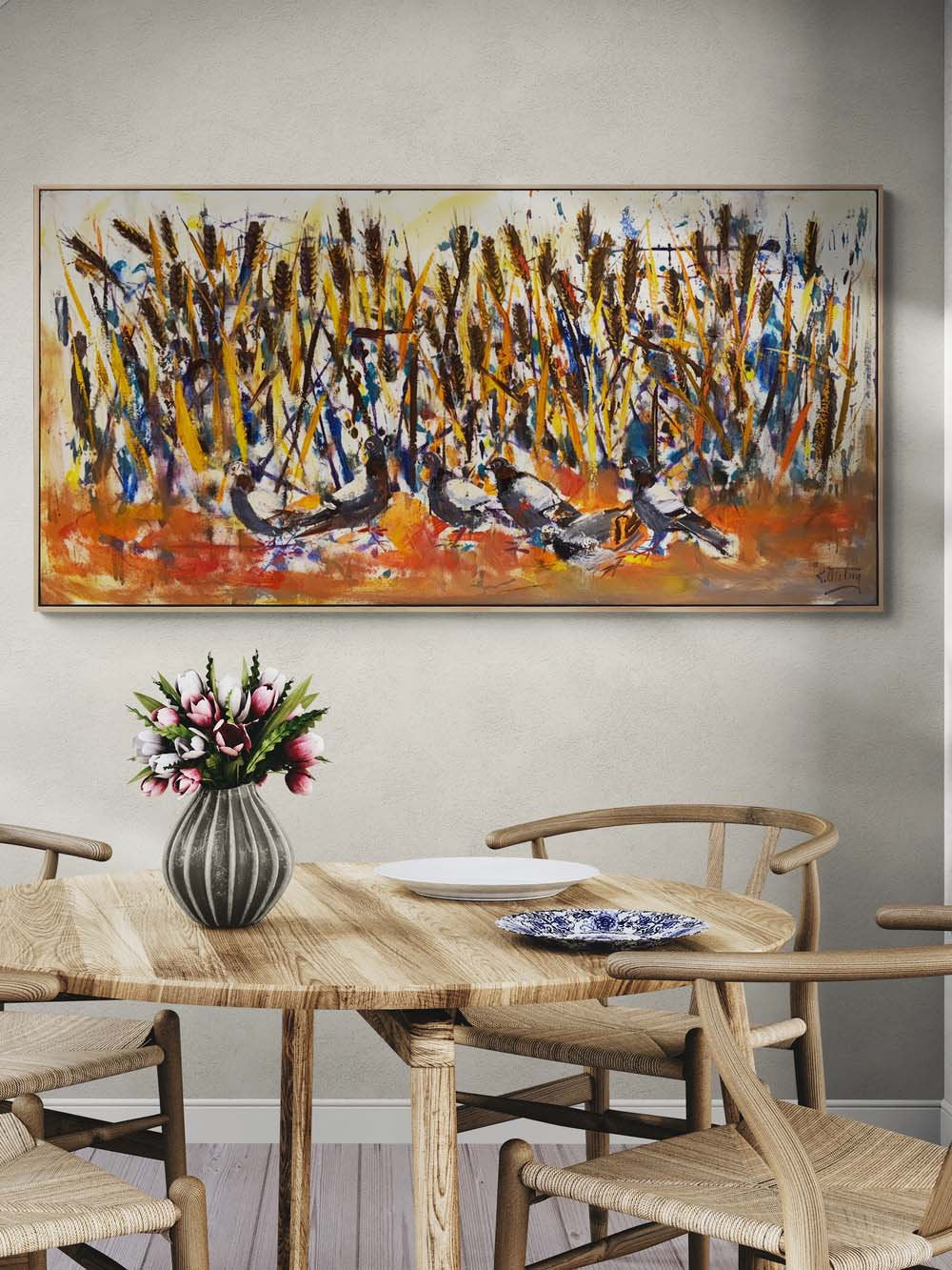 Doğanın Coşkusu Yağlı Boya Tablosu