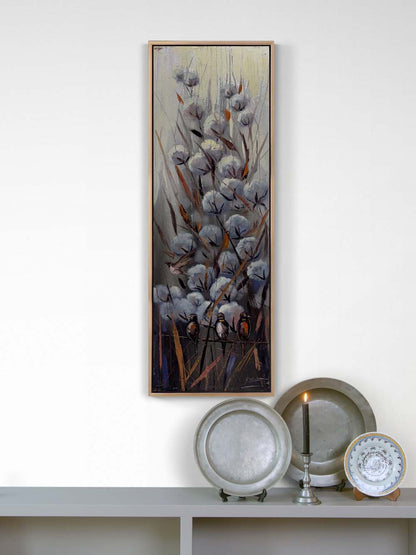 Gökyüzüyle Buluşan Tarla Yağlı Boya Tablosu