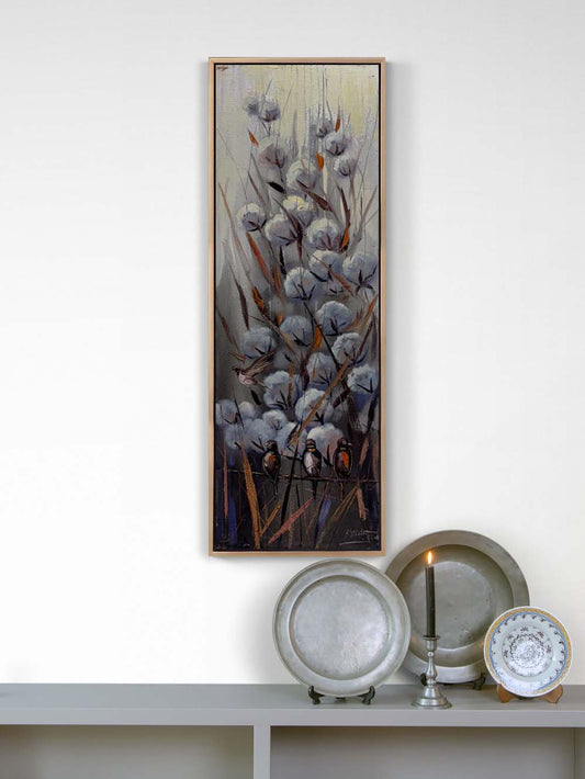 Gökyüzüyle Buluşan Tarla Yağlı Boya Tablosu