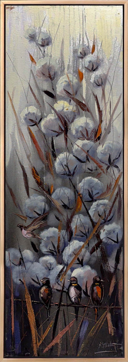 Gökyüzüyle Buluşan Tarla Yağlı Boya Tablosu