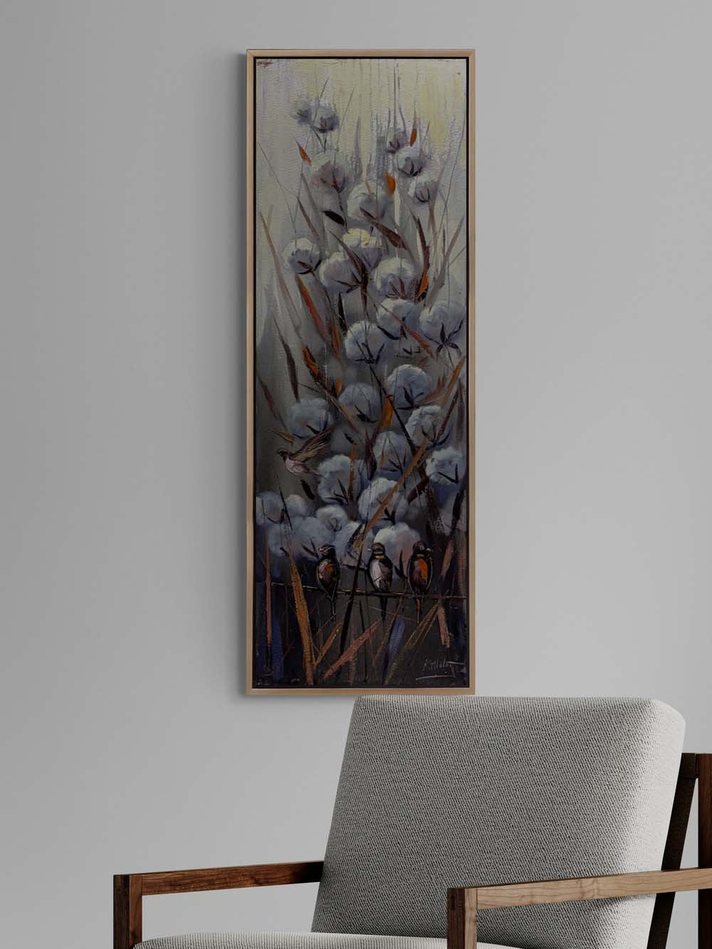 Gökyüzüyle Buluşan Tarla Yağlı Boya Tablosu