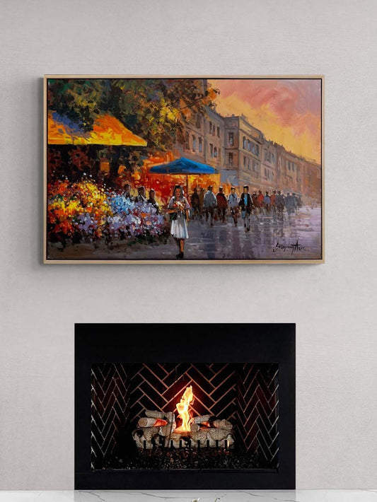 Bir Demet Bahar Yağlı Boya Tablosu