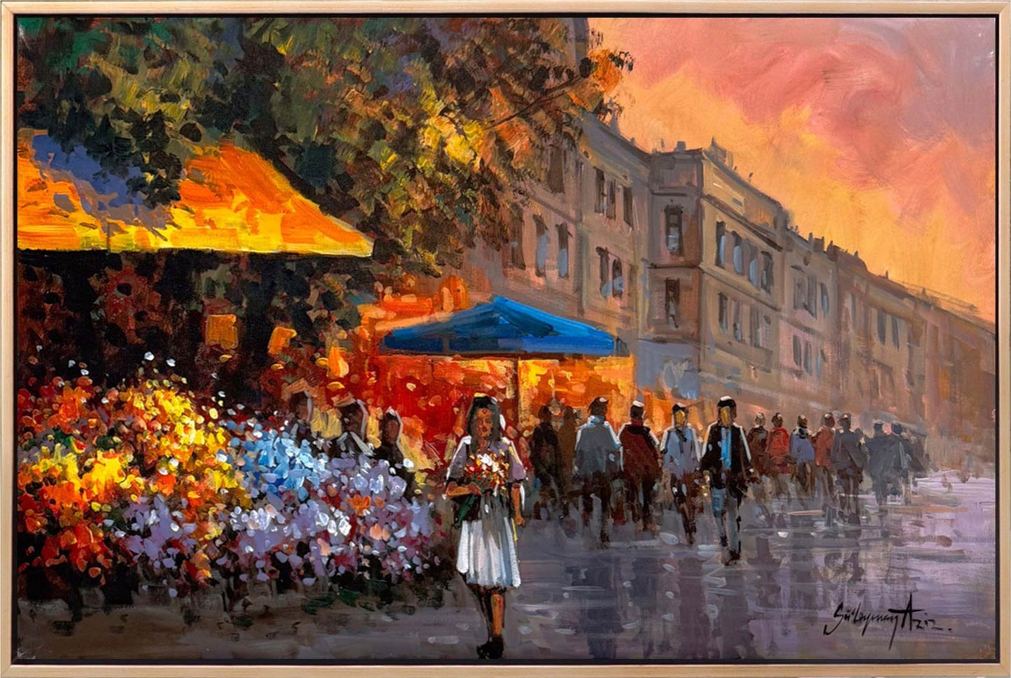 Bir Demet Bahar Yağlı Boya Tablosu