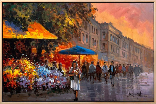 Bir Demet Bahar Yağlı Boya Tablosu