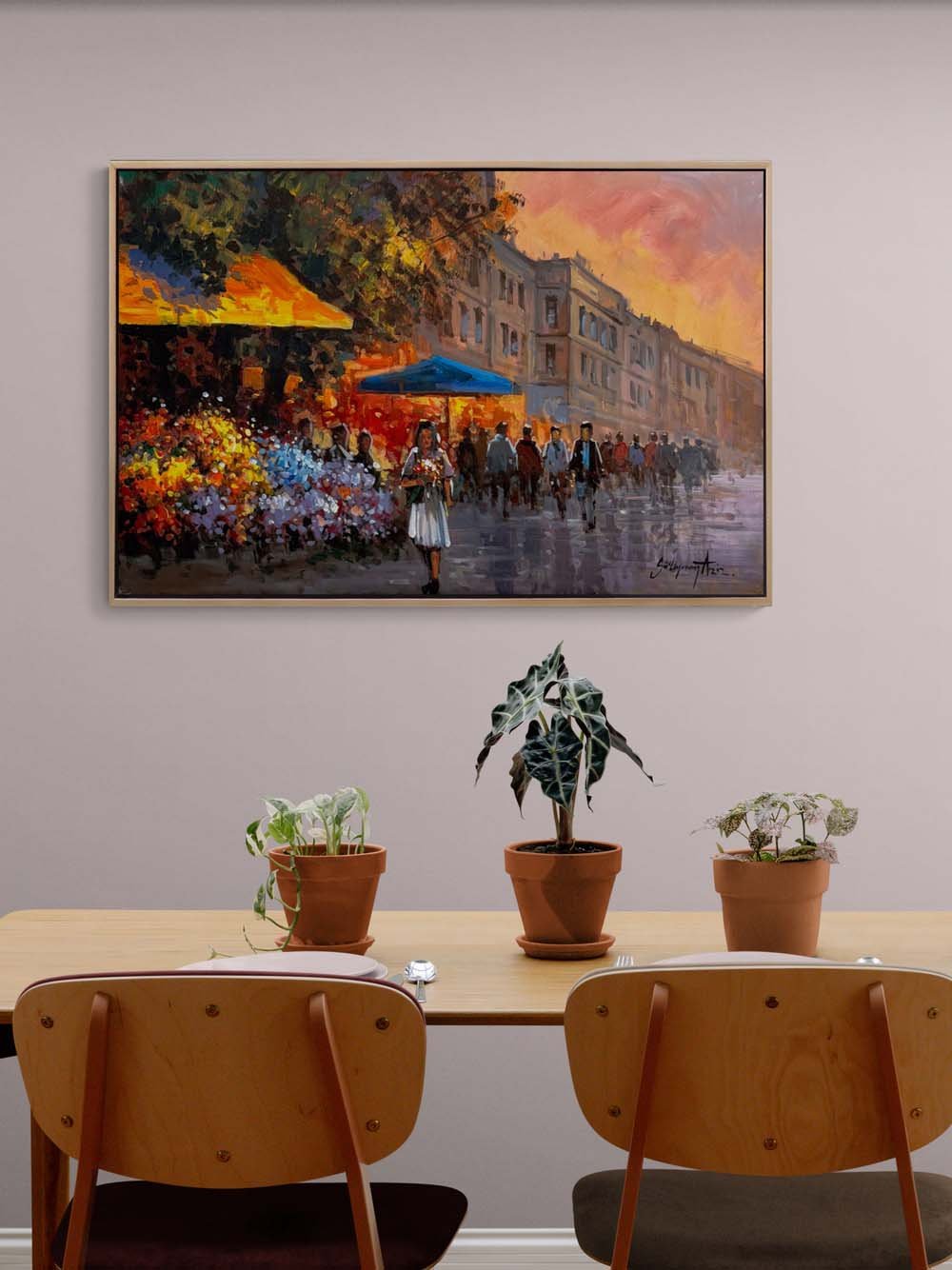 Bir Demet Bahar Yağlı Boya Tablosu