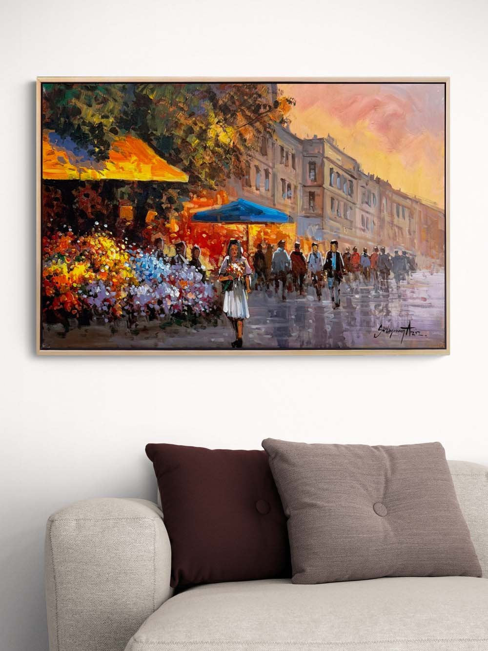 Bir Demet Bahar Yağlı Boya Tablosu