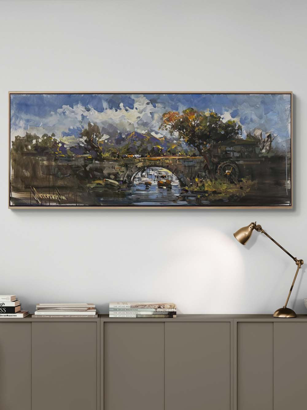 Unutulmuş Taş Köprü Yağlı Boya Tablosu