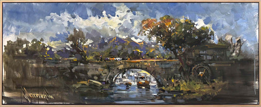 Unutulmuş Taş Köprü Yağlı Boya Tablosu