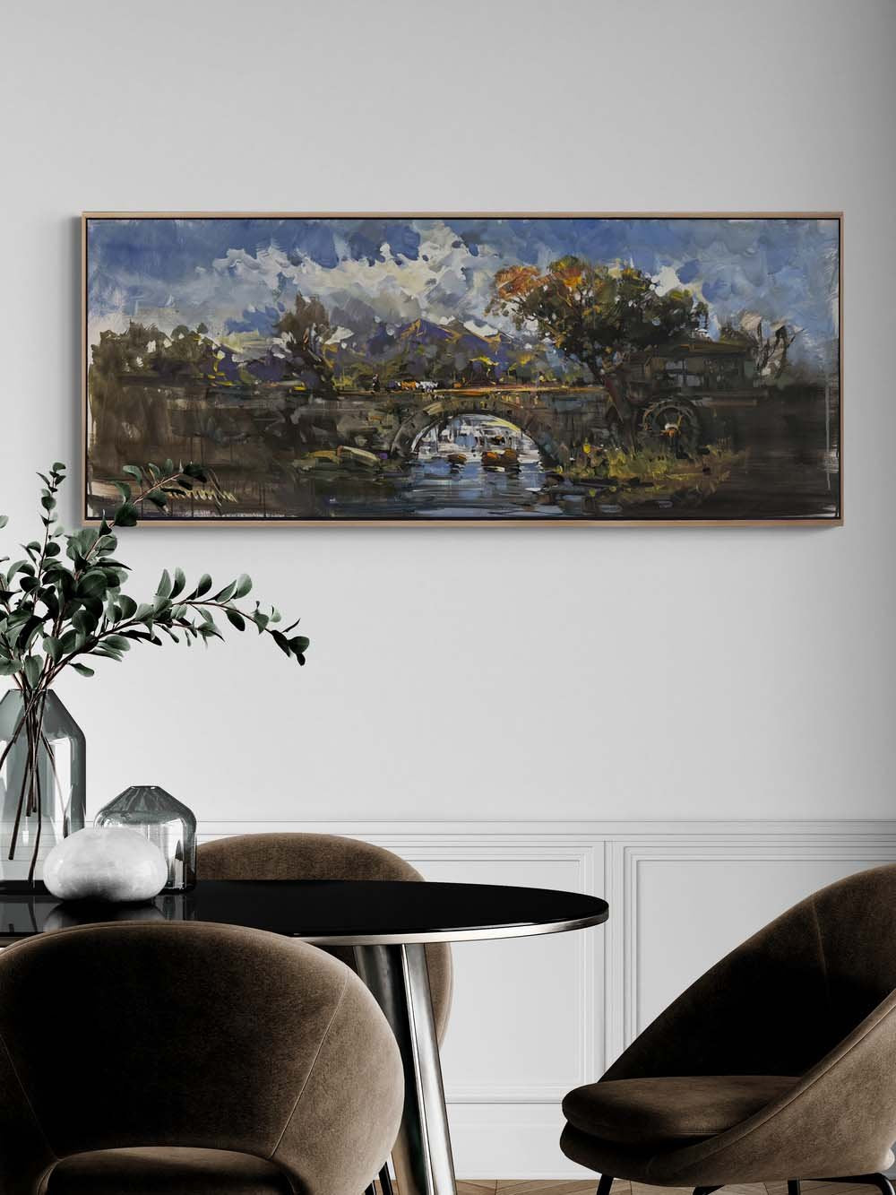 Unutulmuş Taş Köprü Yağlı Boya Tablosu