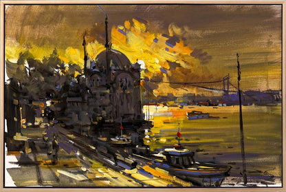 Ortaköy’de Bir An Yağlı Boya Tablosu