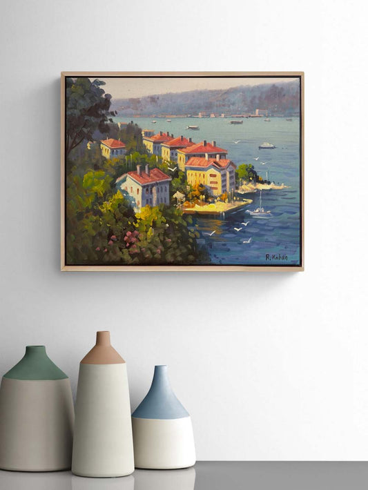 Yalıların Gölgesinde Yağlı Boya Tablosu