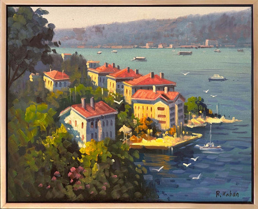 Yalıların Gölgesinde Yağlı Boya Tablosu