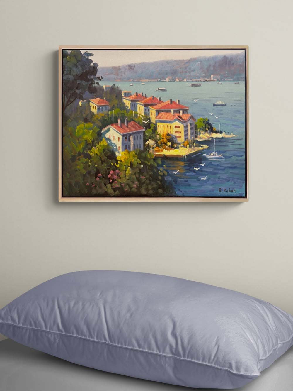 Yalıların Gölgesinde Yağlı Boya Tablosu