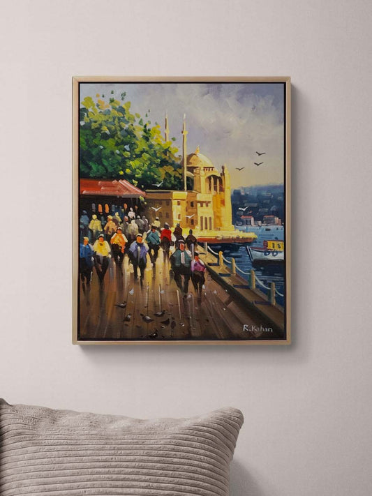 Ortaköy Çarşısında Yağlı Boya Tablosu