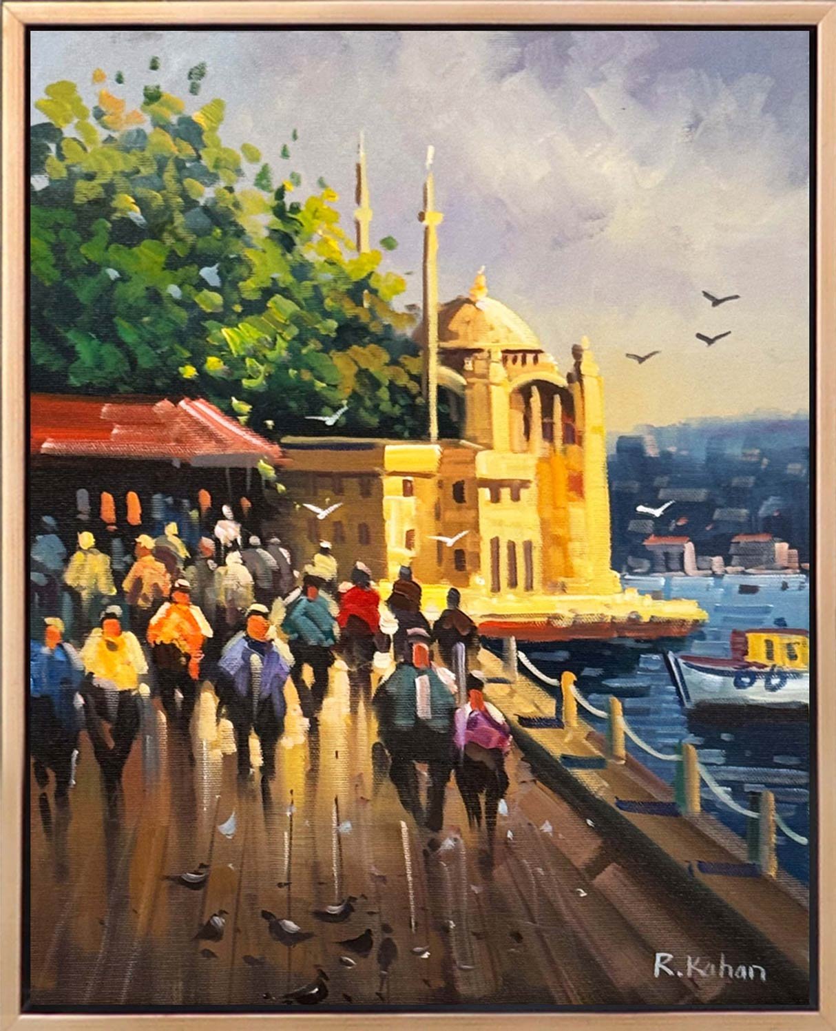 Ortaköy Çarşısında Yağlı Boya Tablosu