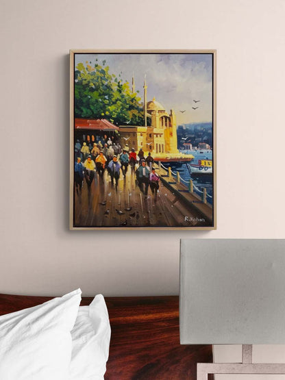 Ortaköy Çarşısında Yağlı Boya Tablosu