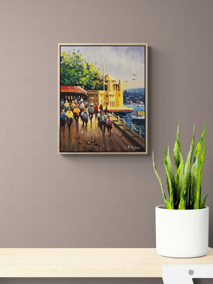 Ortaköy Çarşısında Yağlı Boya Tablosu