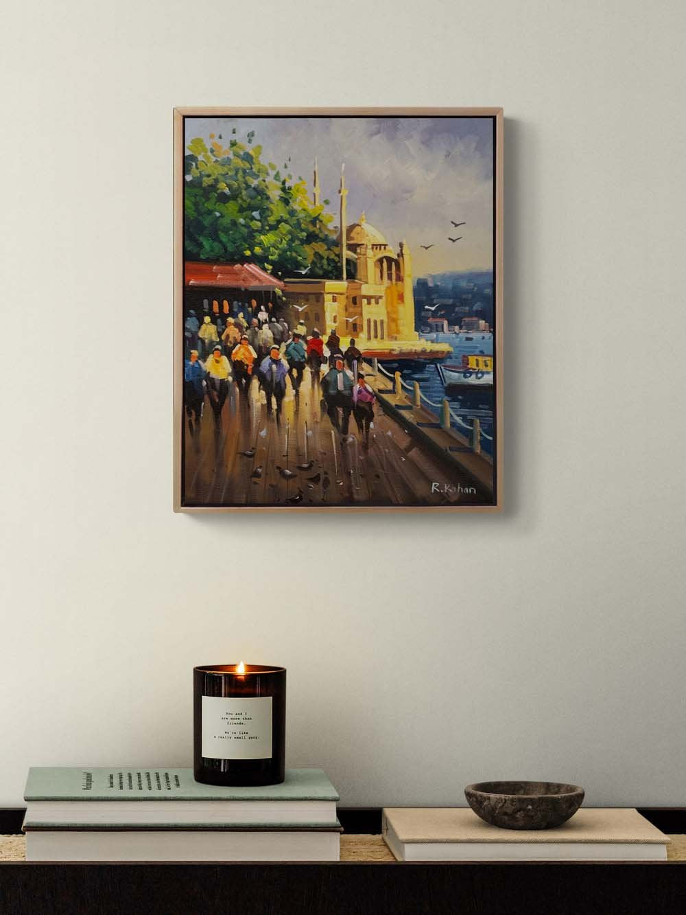 Ortaköy Çarşısında Yağlı Boya Tablosu