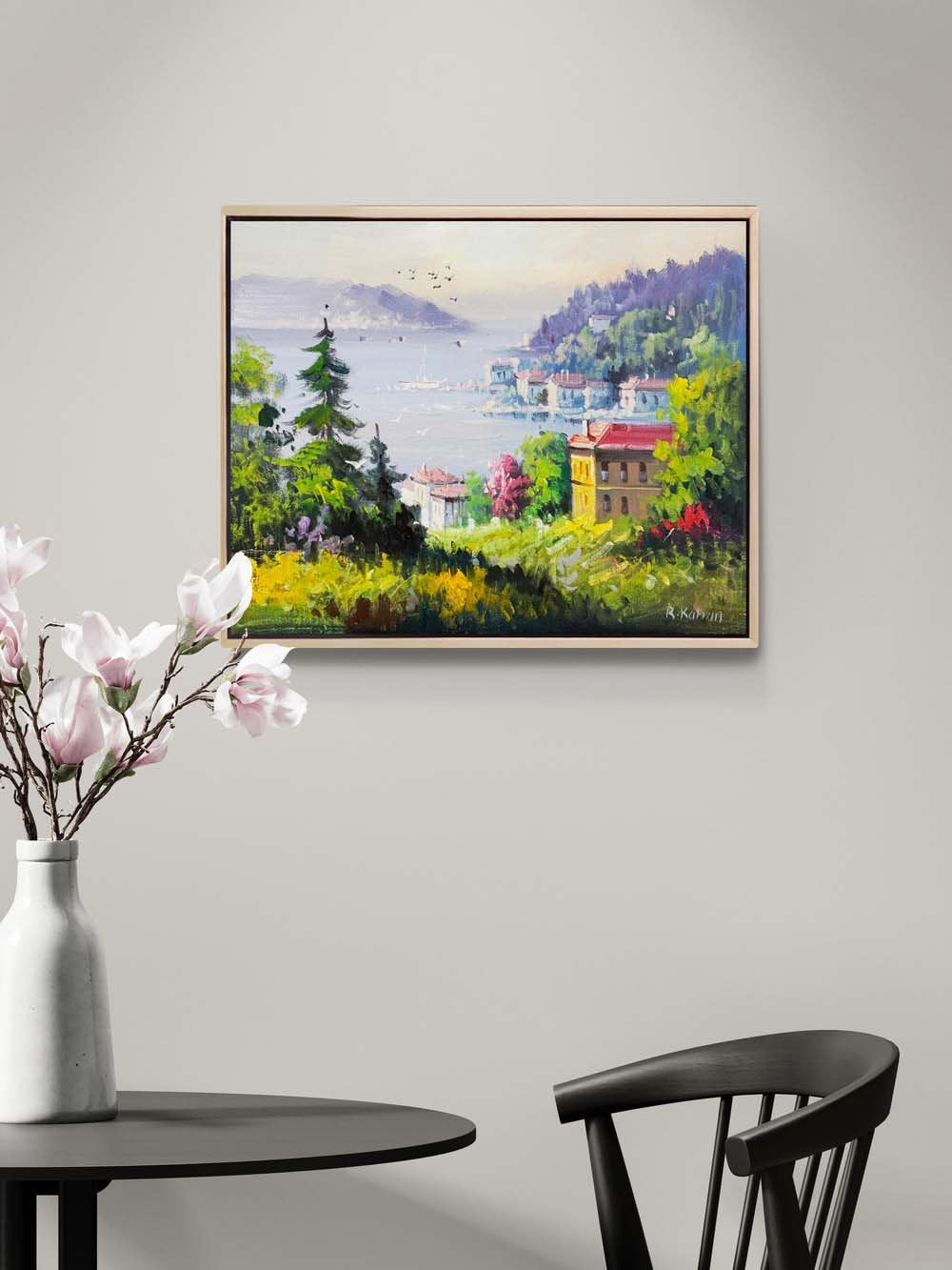 Yalılarda Arasından Yağlı Boya Tablosu