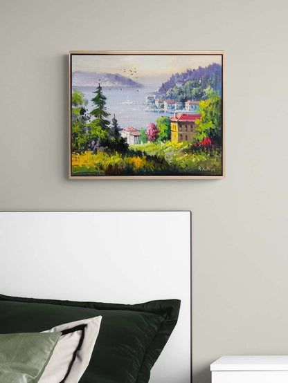 Yalılarda Arasından Yağlı Boya Tablosu