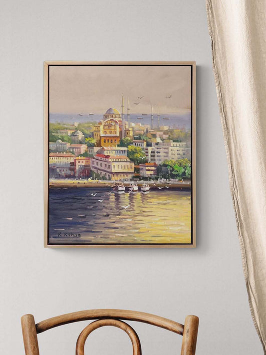İstanbul’un Sessizliği Gün Yağlı Boya Tablosu
