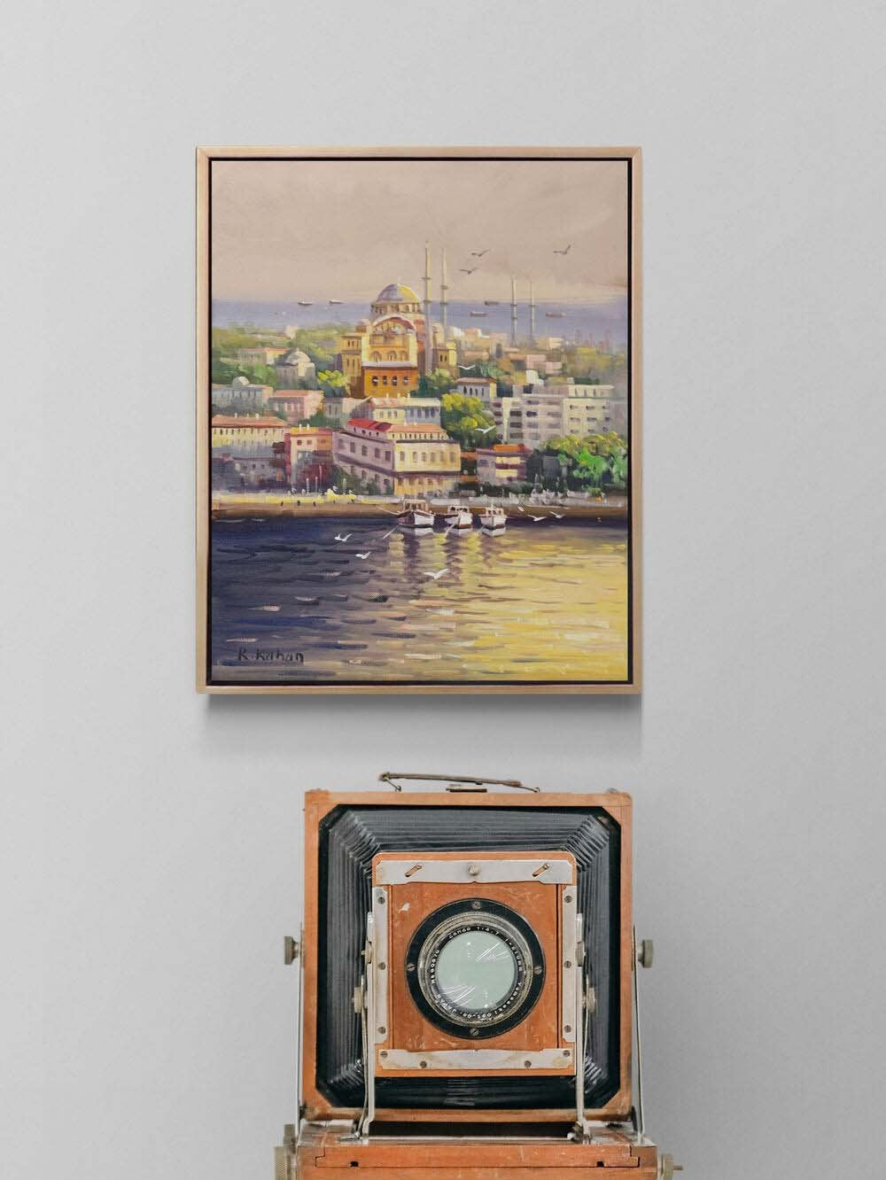 İstanbul’un Sessizliği Gün Yağlı Boya Tablosu