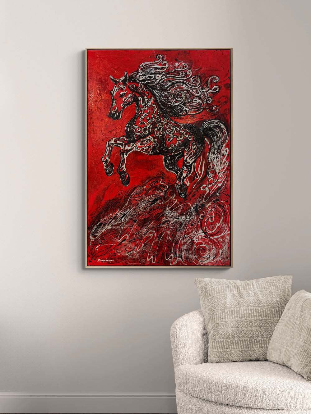 Uçuşan Yele Yağlı Boya Tablosu