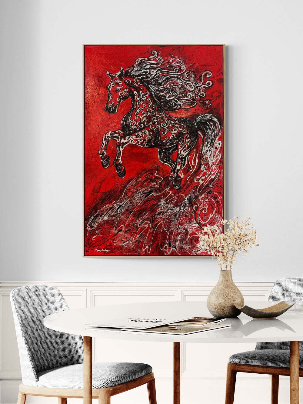 Uçuşan Yele Yağlı Boya Tablosu