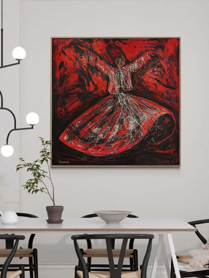 Sema’da Vuslat Yağlı Boya Tablosu