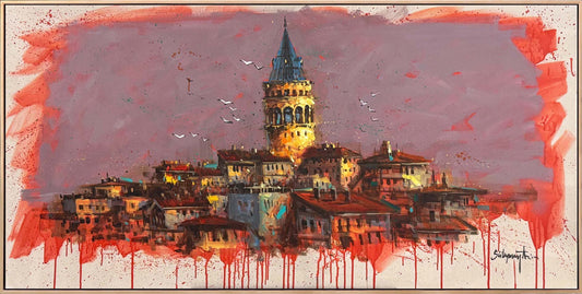 Rüzgâr Galata’da Durur Yağlı Boya Tablosu