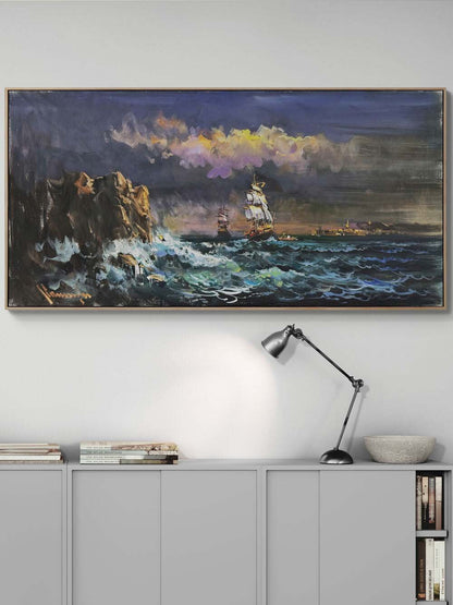 Kıyının Ötesi Yağlı Boya Tablosu