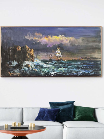 Kıyının Ötesi Yağlı Boya Tablosu