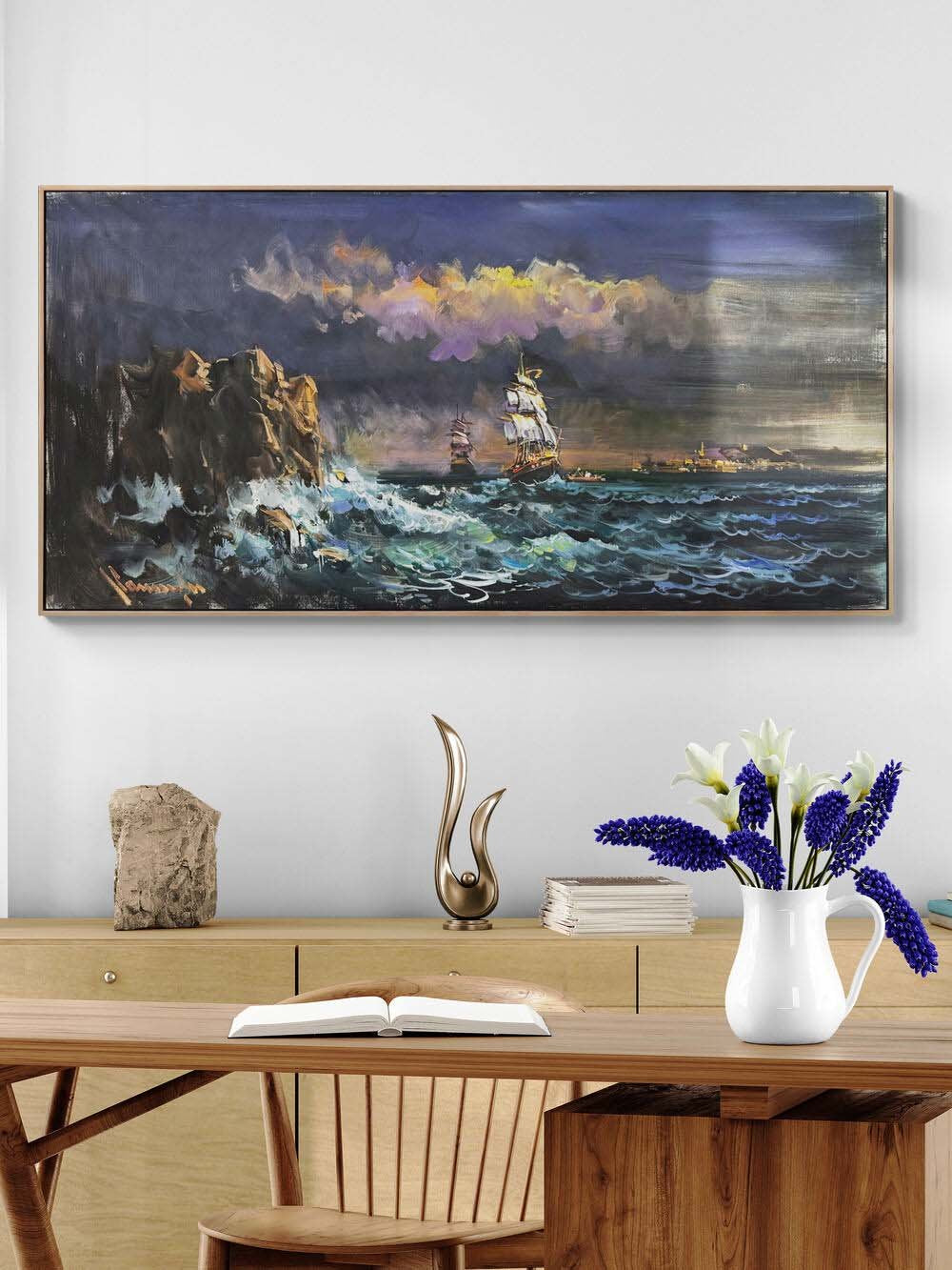 Kıyının Ötesi Yağlı Boya Tablosu