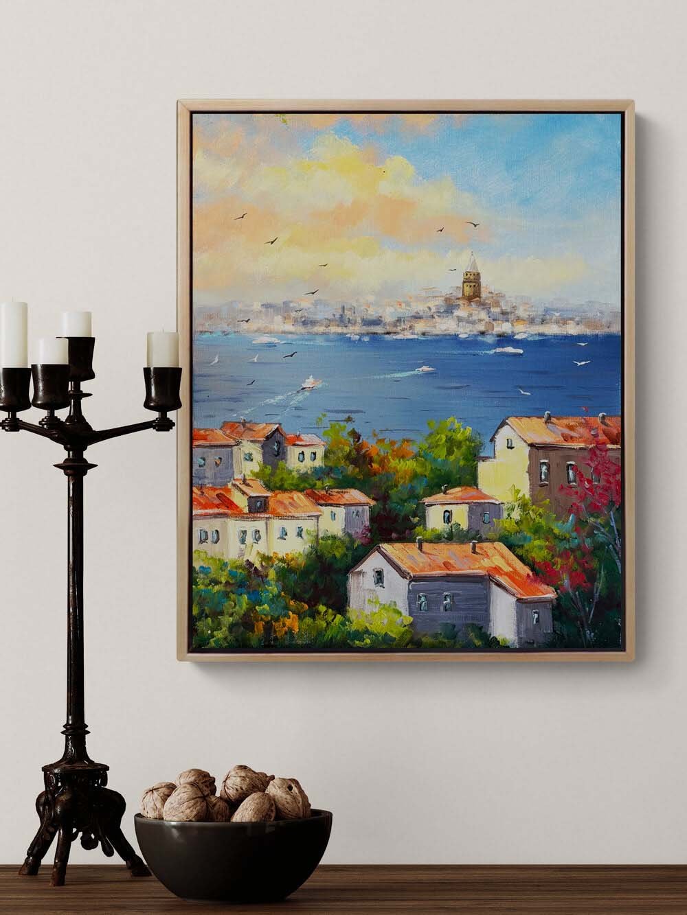 Boğazın Serin Esintisi Yağlı Boya Tablosu