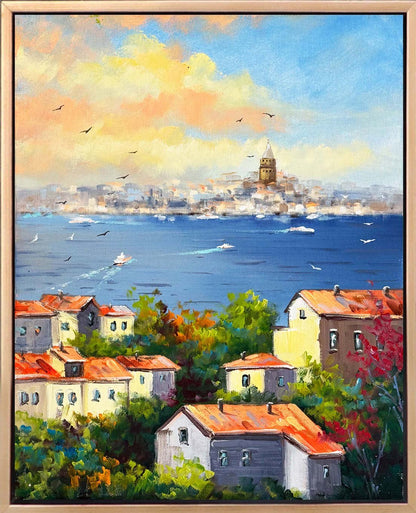 Boğazın Serin Esintisi Yağlı Boya Tablosu