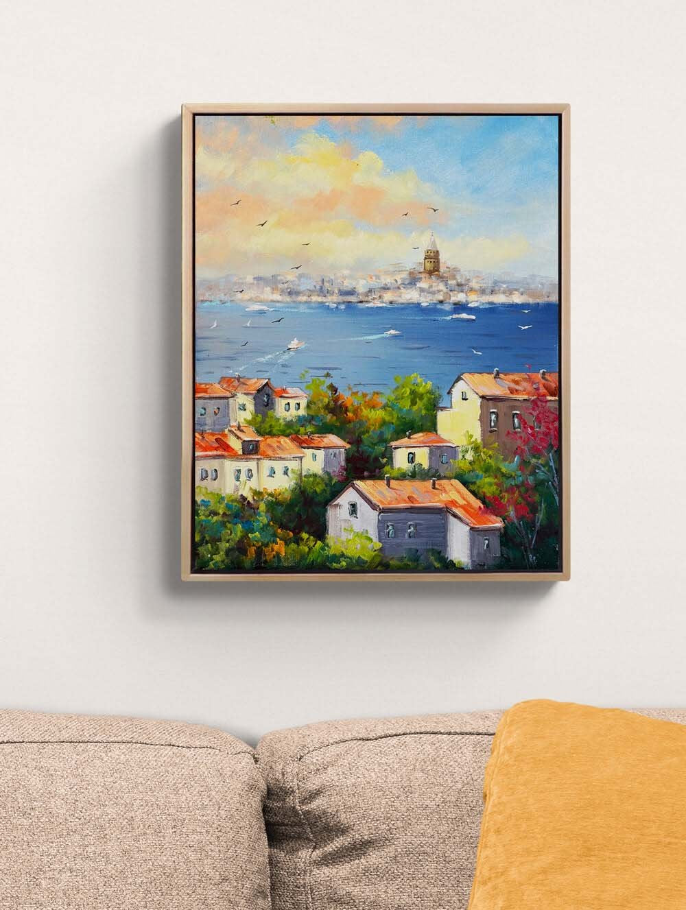 Boğazın Serin Esintisi Yağlı Boya Tablosu