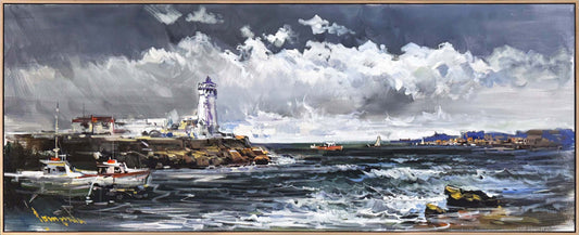 Fenerin Kıyısında Yağlı Boya Tablosu